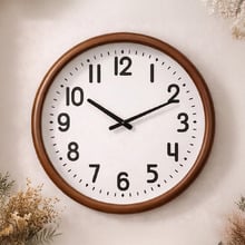60cm Craige Pine Wood Wall Clock